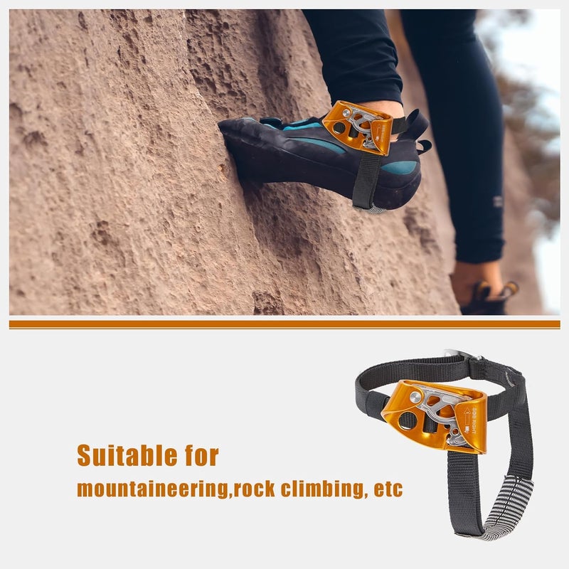 SOB Quick Step Foot Ascender,Outdoor Rock Climbing Tree Arborist, Mountaineering Equipment Climbing Rappelling Device for 8-13mm Rope - Image 3